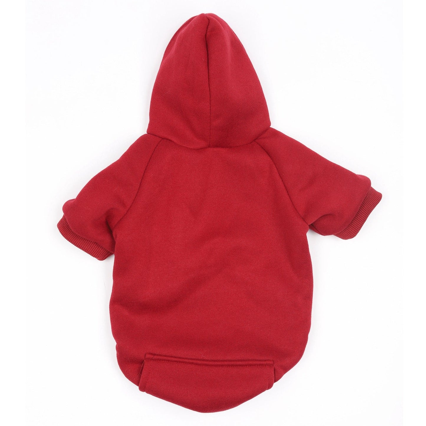 Autumn and winter pet dog clothes with hooded sweatshirt fleece fleece solid color simple - Pet Pet Gifts