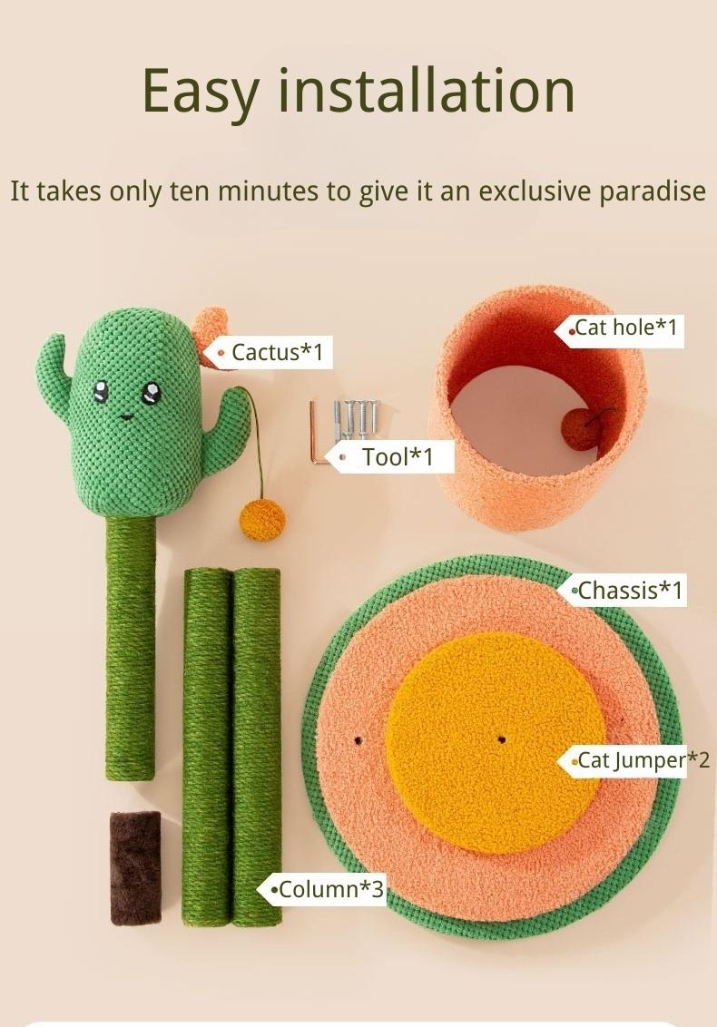 Cactus cat climbing frame cat nest cat tree - Pet Pet Gifts