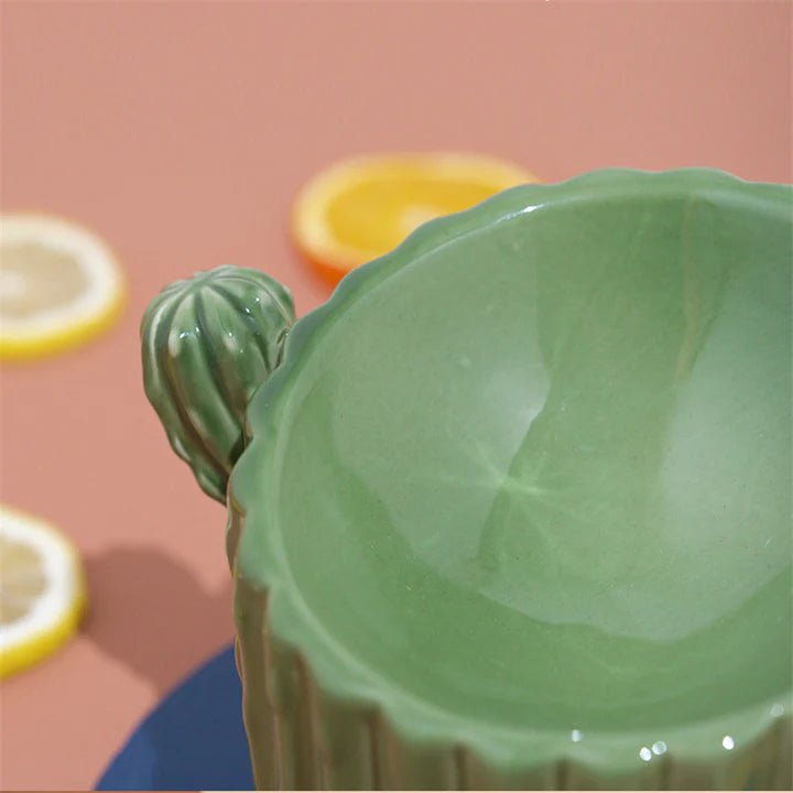 Cactus Shaped Elevated Cat Bowl - Pet Pet Gifts