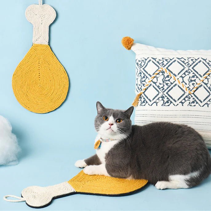 Chicken Drumstick Shaped Cat Scratcher - Pet Pet Gifts
