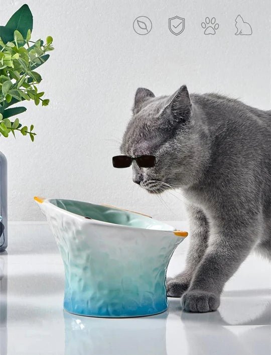 Fish Shaped Cat Bowl - Pet Pet Gifts