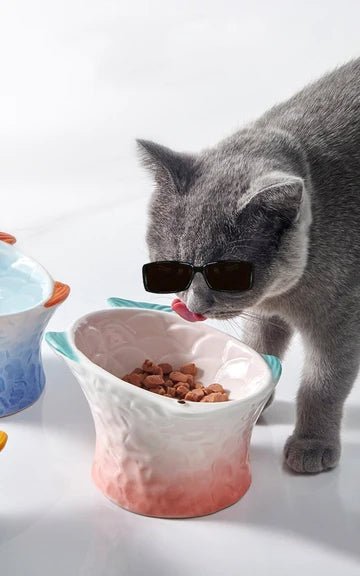 Fish Shaped Cat Bowl - Pet Pet Gifts