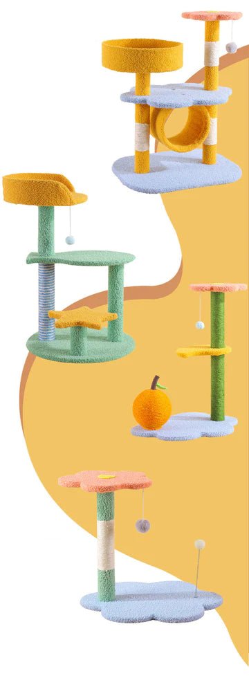 Flower Design Cat Tree - Pet Pet Gifts
