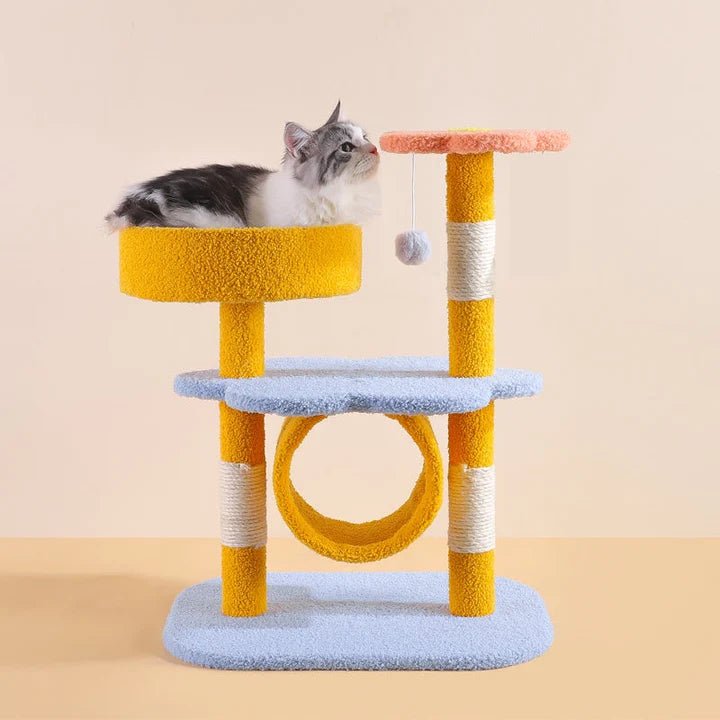Flower Design Cat Tree - Pet Pet Gifts
