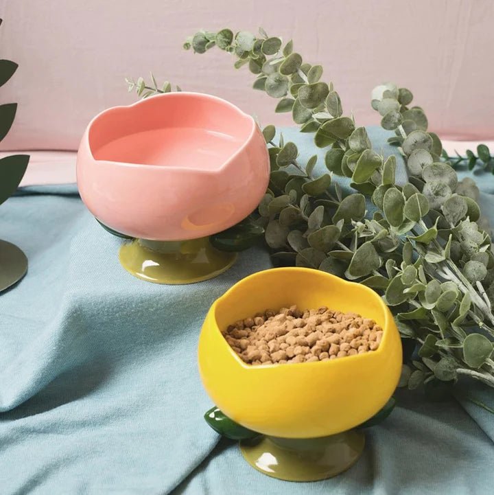 Flower Shape Cat Bowl - Pet Pet Gifts