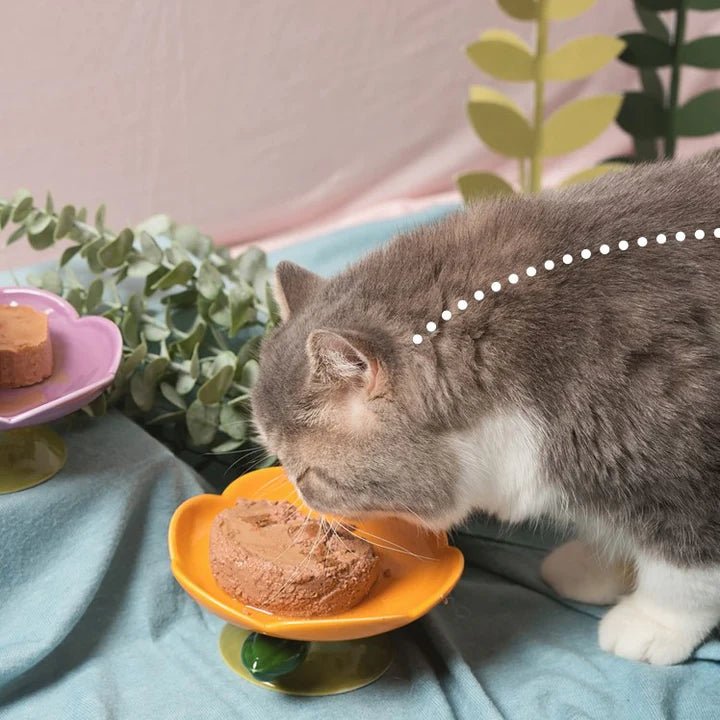 Flower Shape Cat Bowl - Pet Pet Gifts