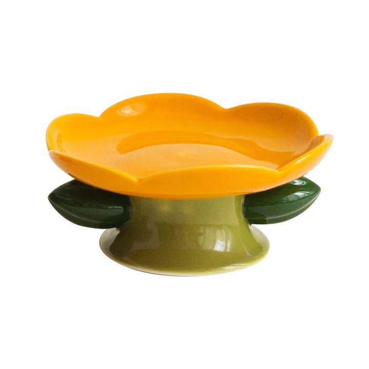Flower Shape Cat Bowl - Pet Pet Gifts