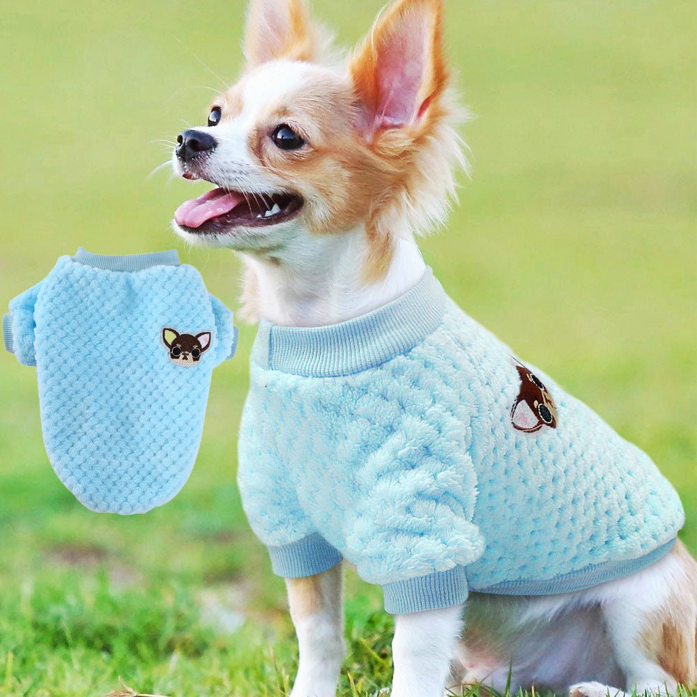 Kawail Cartoon Pet Dog Clothes Dog Winter Clothing Cotton Warm Clothes for Dogs - Pet Pet Gifts