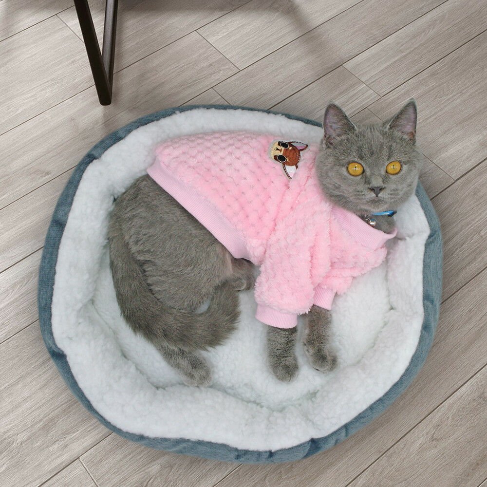 Kawail Cartoon Pet Dog Clothes Dog Winter Clothing Cotton Warm Clothes for Dogs - Pet Pet Gifts