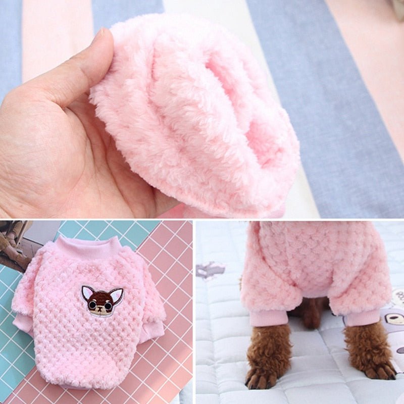 Kawail Cartoon Pet Dog Clothes Dog Winter Clothing Cotton Warm Clothes for Dogs - Pet Pet Gifts