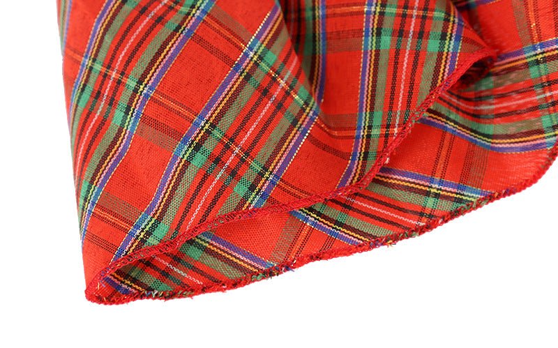 Pet Christmas Red Plaid Skirt Clothes - Pet Pet Gifts