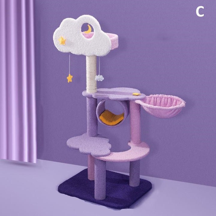 Purple Starry Moonlight Multifunctional Cat Climbing Frame - Cat Tree - Pet Pet Gifts