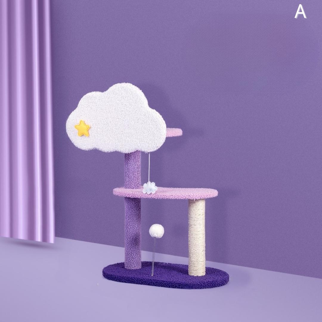 Purple Starry Moonlight Multifunctional Cat Climbing Frame - Cat Tree - Pet Pet Gifts