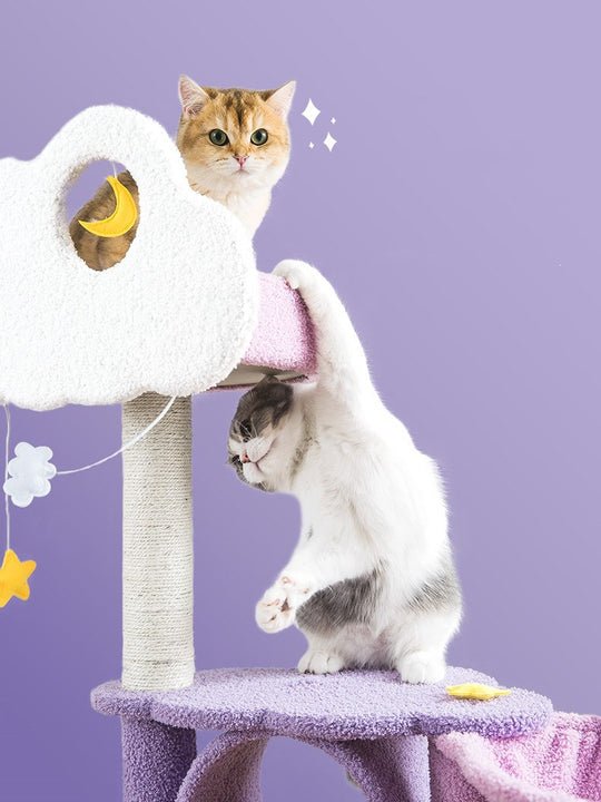 Purple Starry Moonlight Multifunctional Cat Climbing Frame - Cat Tree - Pet Pet Gifts