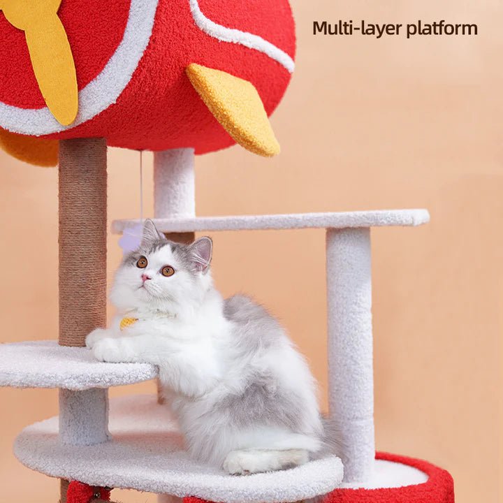Red Airplane Cat Tree - Pet Pet Gifts