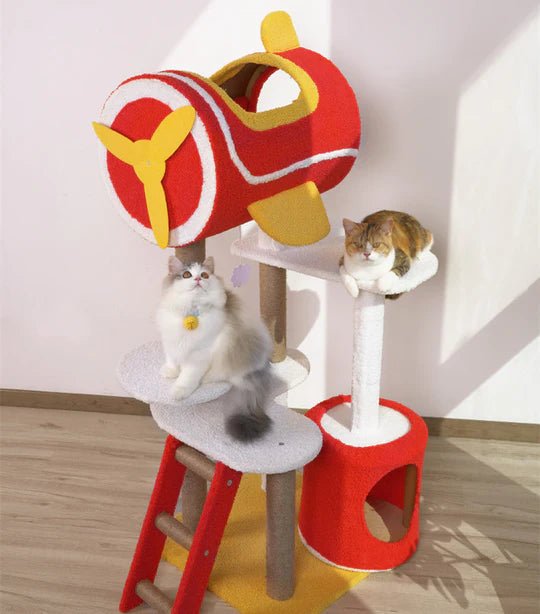 Red Airplane Cat Tree - Pet Pet Gifts