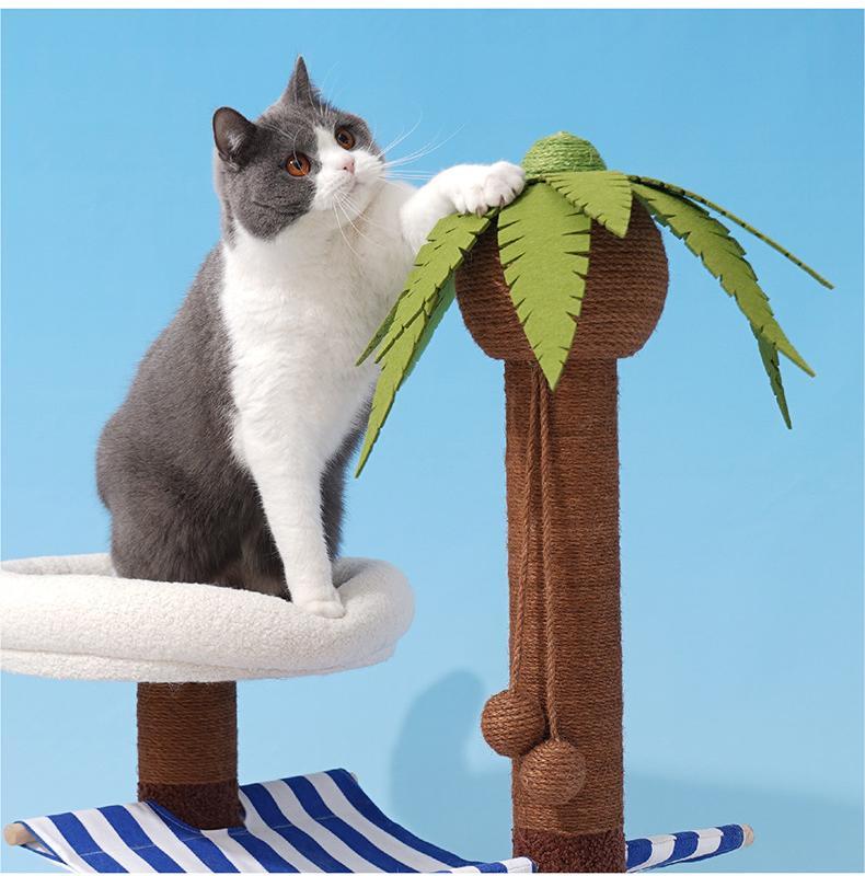 “Coconut Island” Cat Tree - Pet Pet Gifts