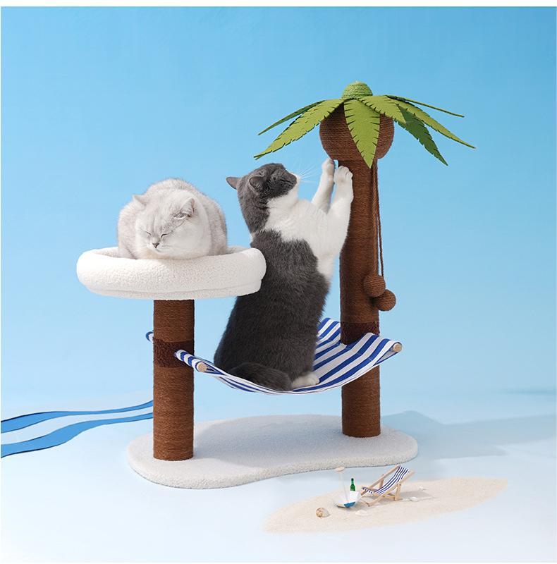 “Coconut Island” Cat Tree - Pet Pet Gifts