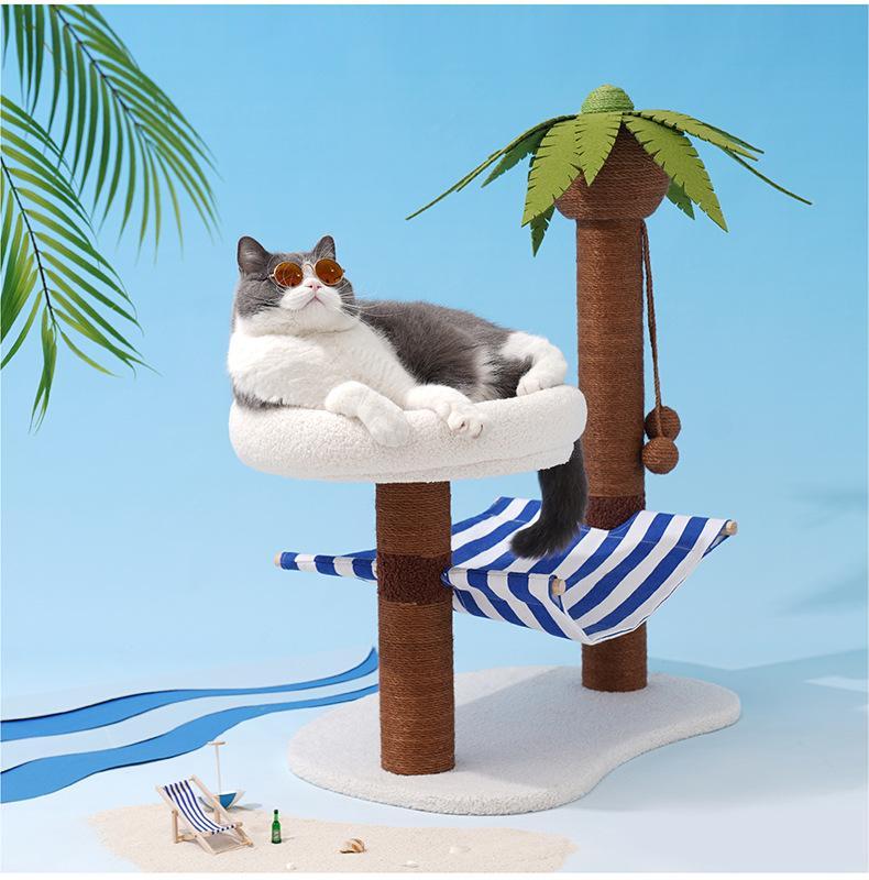 “Coconut Island” Cat Tree - Pet Pet Gifts