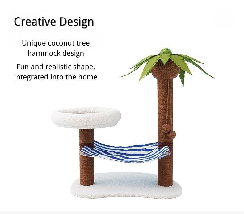 “Coconut Island” Cat Tree - Pet Pet Gifts