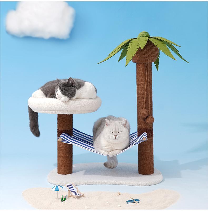 “Coconut Island” Cat Tree - Pet Pet Gifts