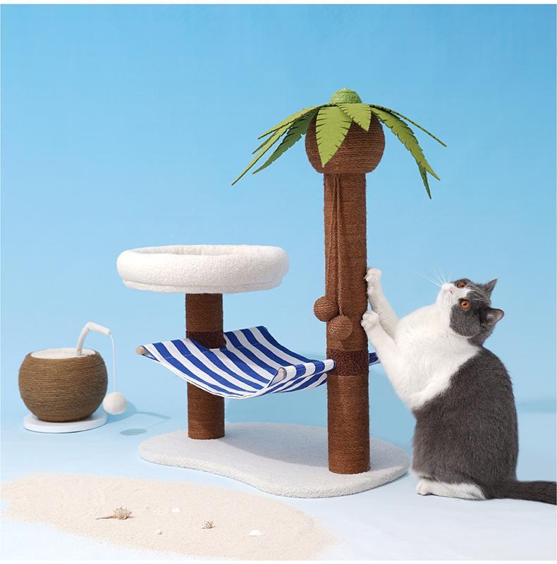 “Coconut Island” Cat Tree - Pet Pet Gifts