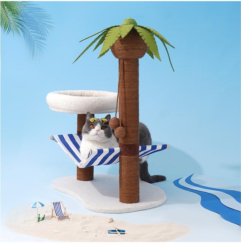 “Coconut Island” Cat Tree - Pet Pet Gifts