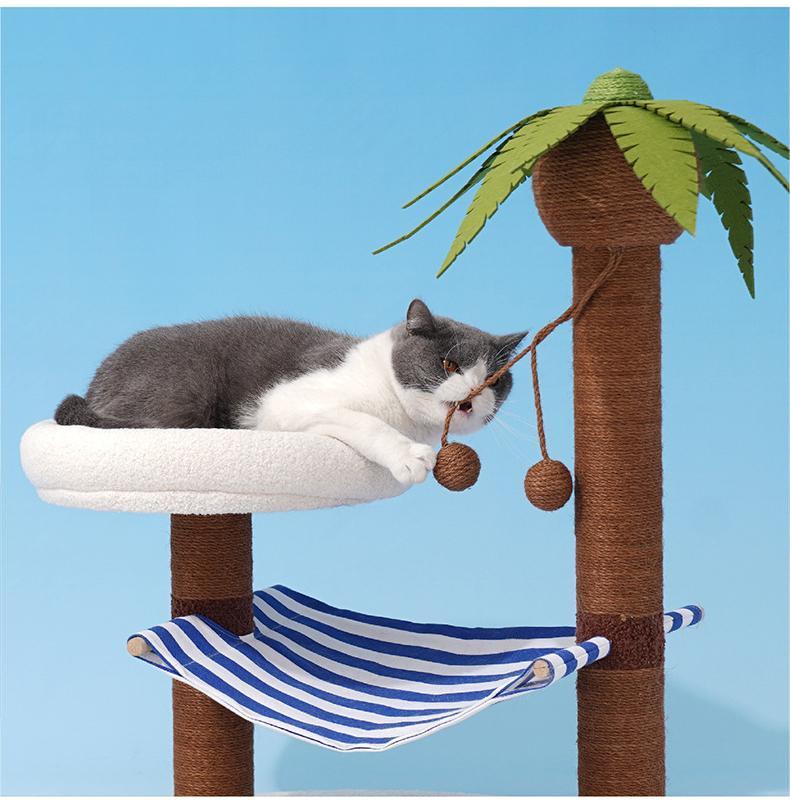 cat tree palm tree Coconut Island” Cat Tree – Pet Pet Gifts