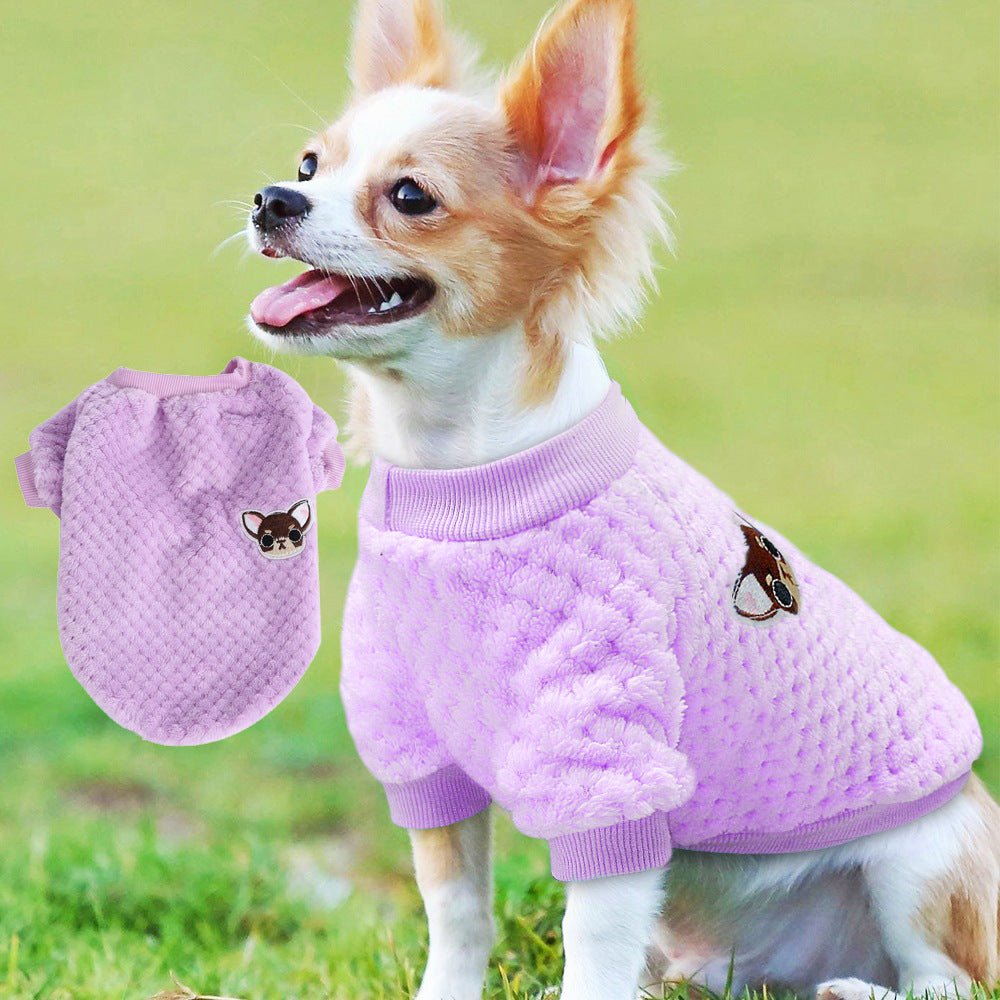 Kawail Cartoon Pet Dog Clothes Dog Winter Clothing Cotton Warm Clothes for Dogs - Pet Pet Gifts